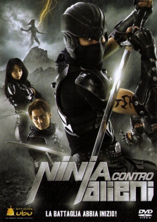 Locandina italiana DVD e BLU RAY Ninja contro Alieni 